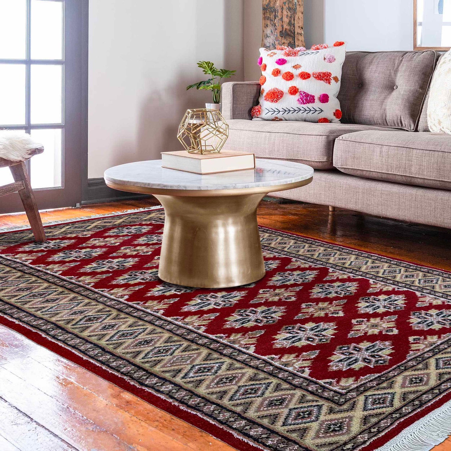 Hand Knotted Jaldar Carpet  3' 1" x 5' 2" (ft) - No. Y37286