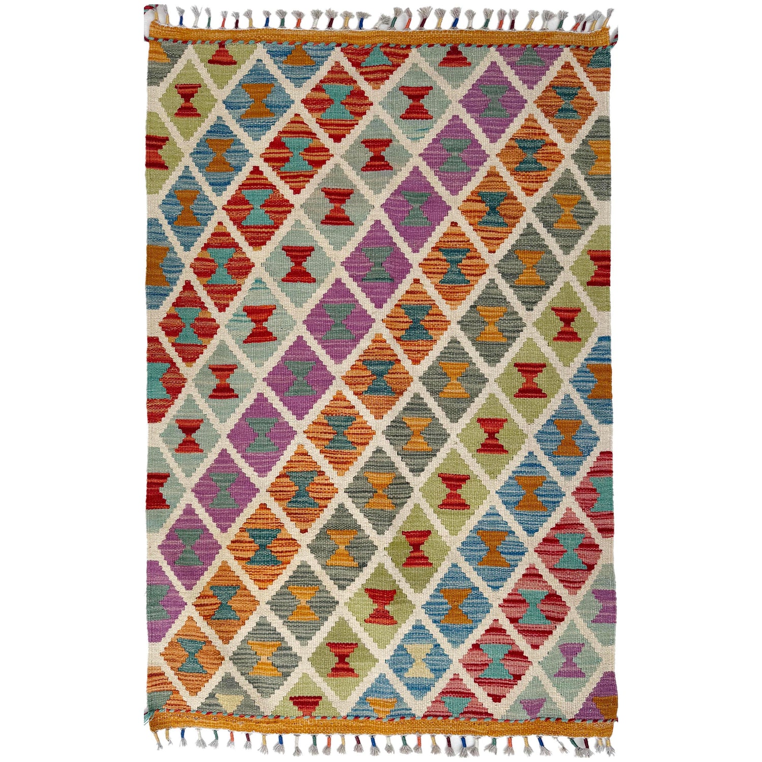 Handmade Vegetable Kelim 2' 7" x 4' 3" (ft) - No. Y37330