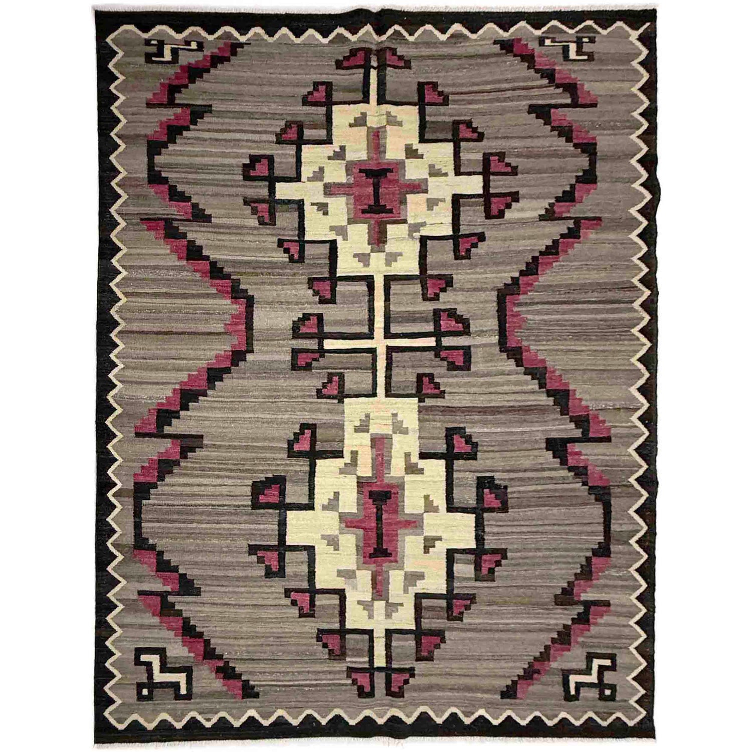 Handmade Vegetable Kelim 6' 6" x 8' 8" (ft) - No. Y39094