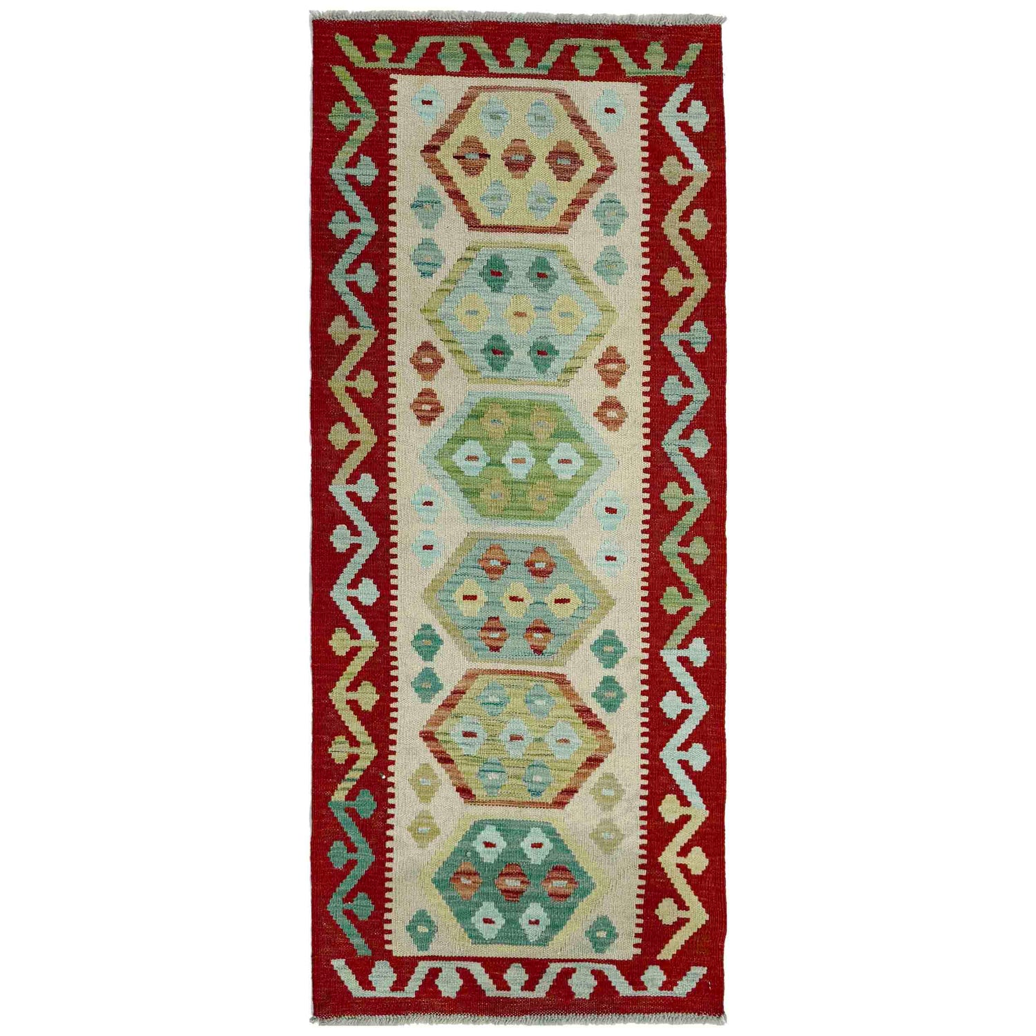 Vegetable Kilim Runner 2' 0" x 5' 8" (ft)- No. Y39095