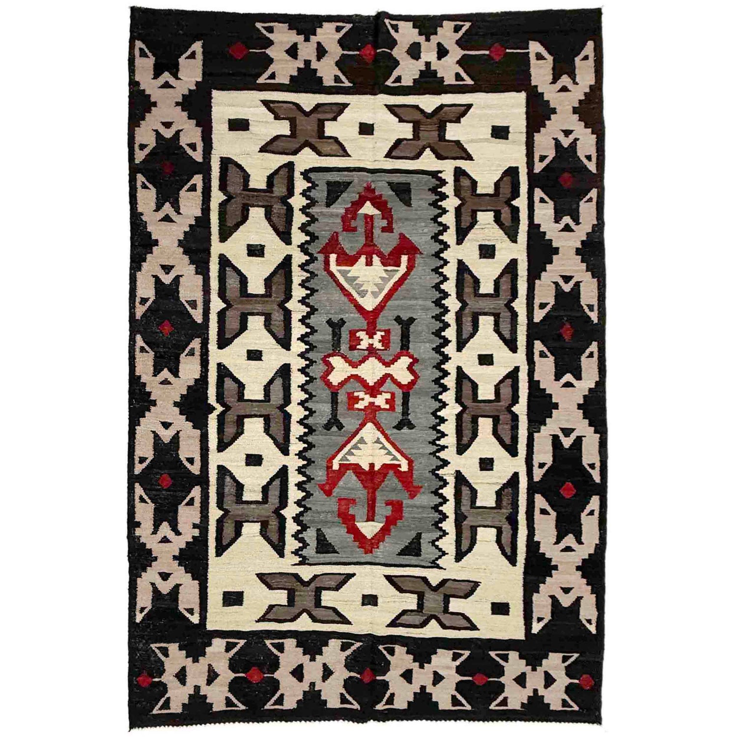 Handmade Vegetable Kelim 5' 8" x 8' 5" (ft) - No. Y39099