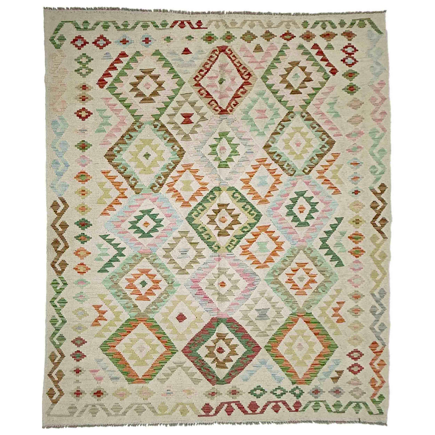 Handmade Vegetable Kilim 5' 9" x 7' 9" (ft) - No. Y39102