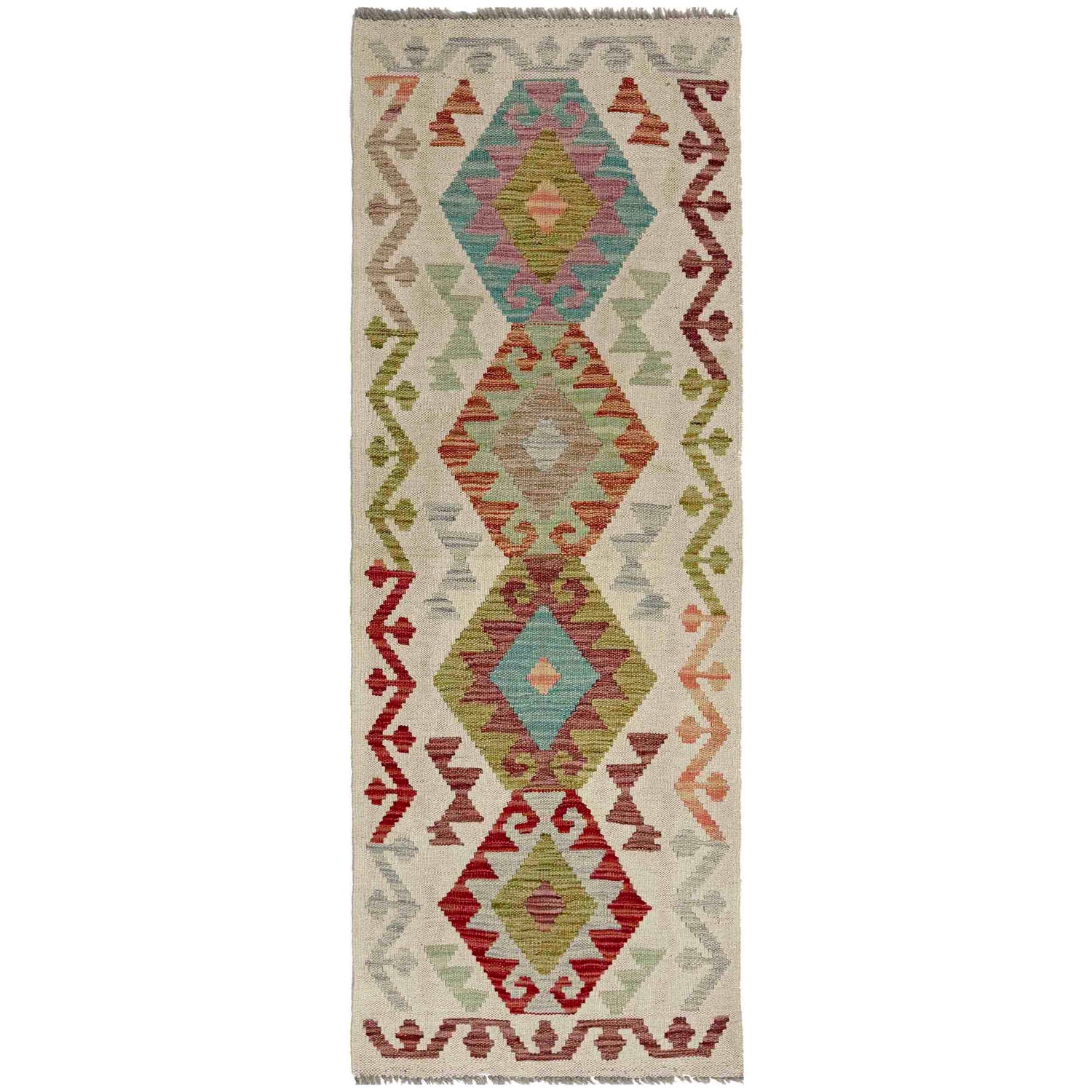 Vegetable Kelim Runner 2' 0" x 5' 11" (ft)- No. Y39104