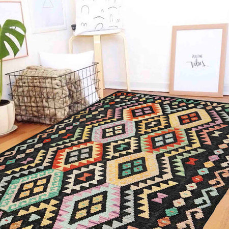 Handmade Vegetable Kelim 4' 3" x 6' 7" (ft) - No. Y39115