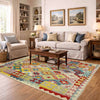 Handmade Vegetable Kilim 5' 1" x 6' 6" (ft) - No. Y39138