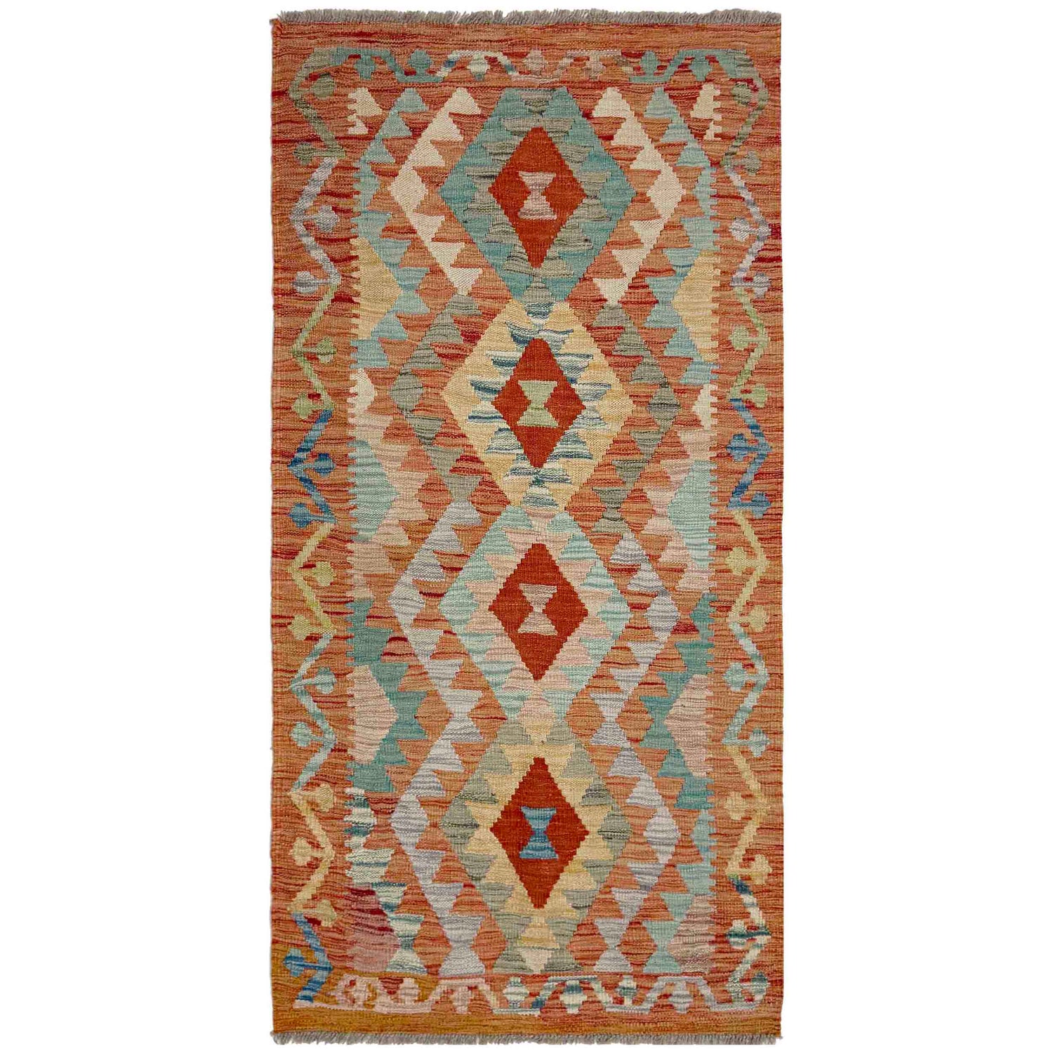 Vegetable Kelim Runner 2' 6" x 5' 1" (ft)- No. Y39142