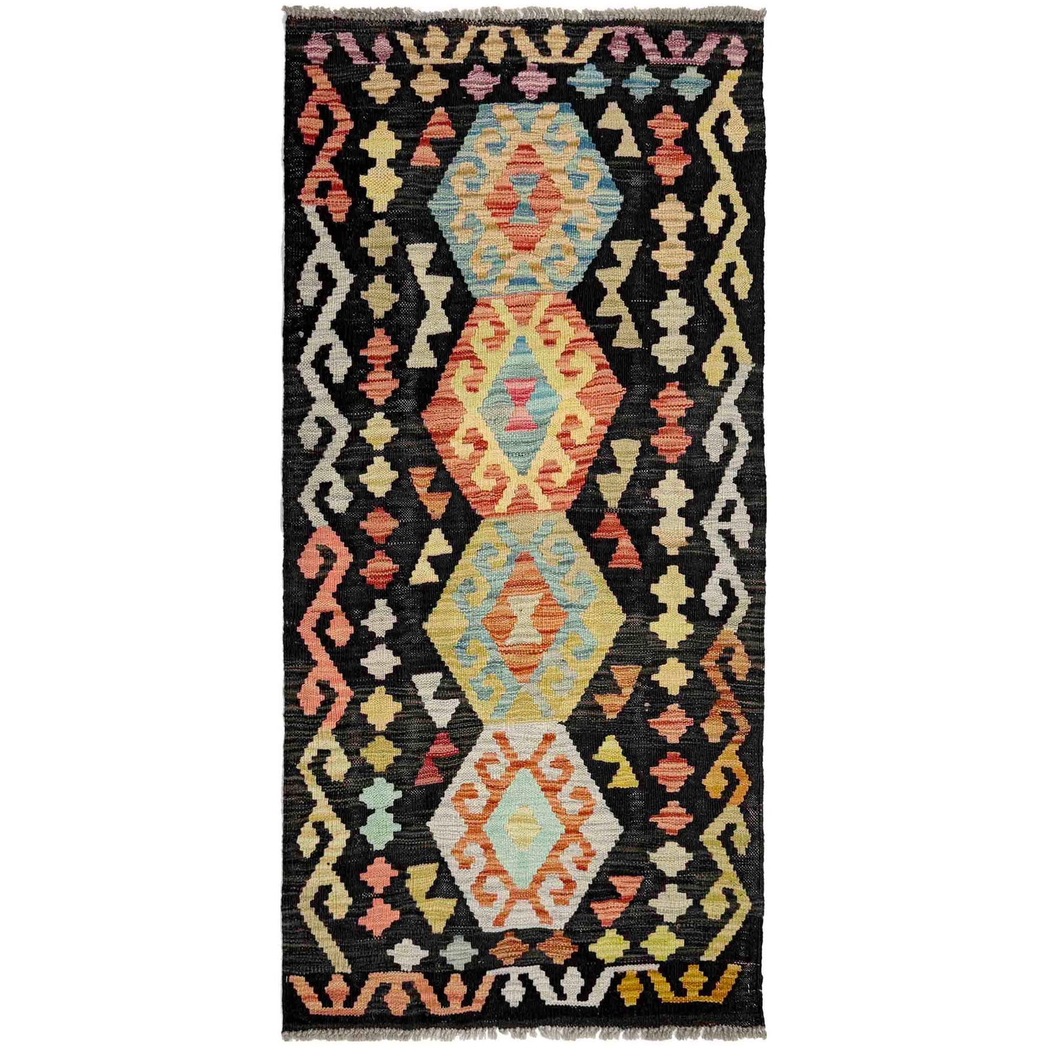 Vegetable Kilim Runner 2' 4" x 4' 7" (ft)- No. Y39143