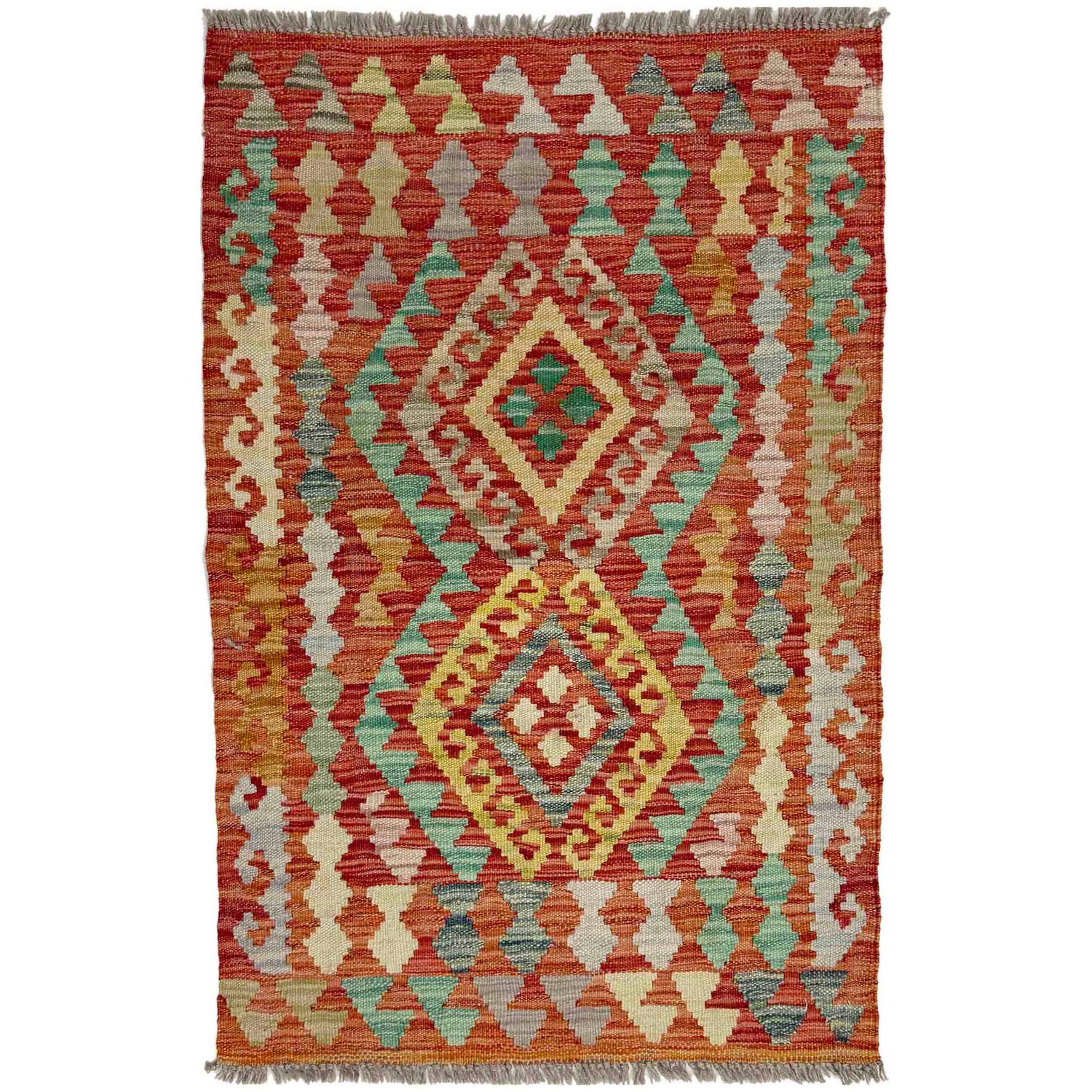 Handmade Vegetable Kilim 2' 0" x 3' 1" (ft) - No. Y39147