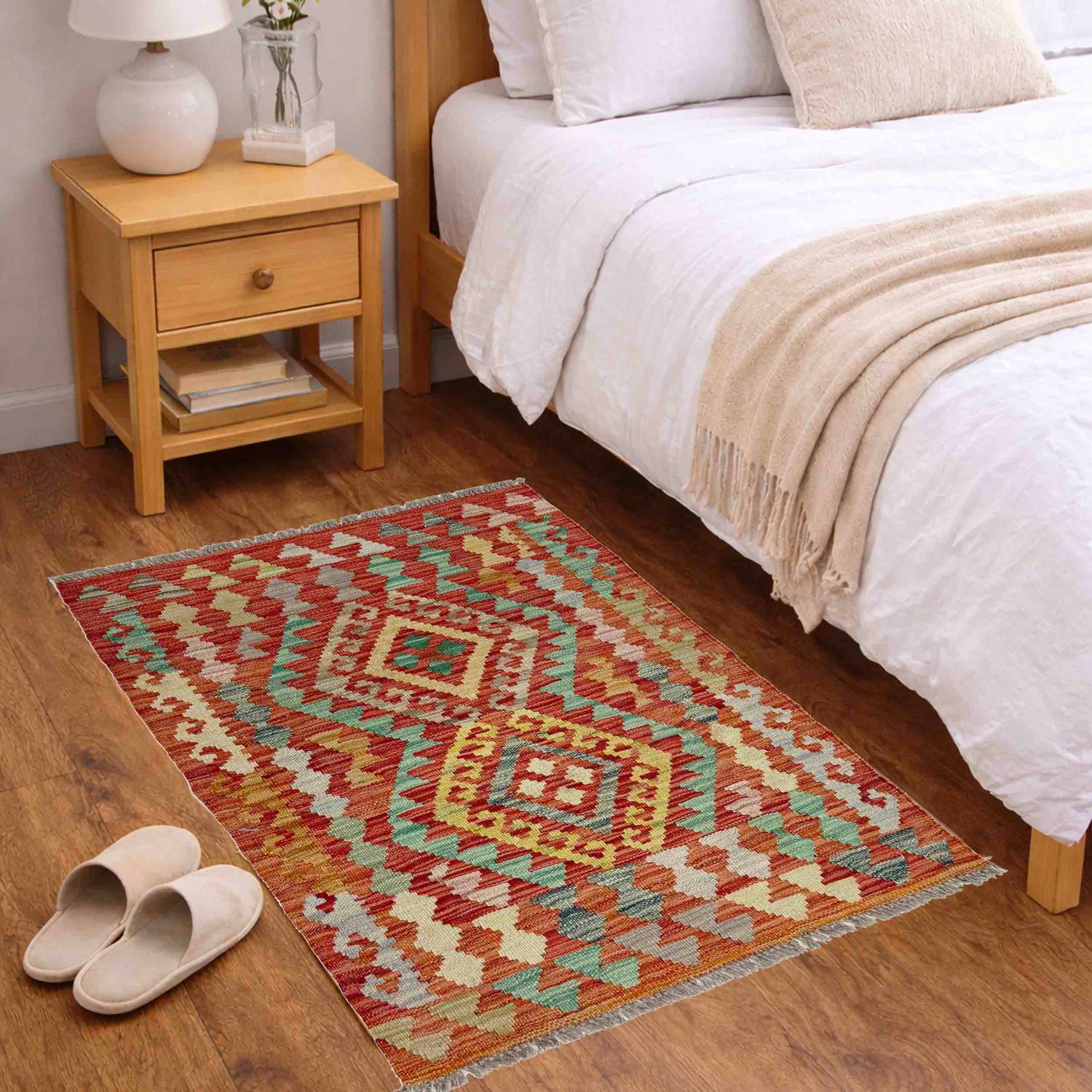 Handmade Vegetable Kilim 2' 0" x 3' 1" (ft) - No. Y39147
