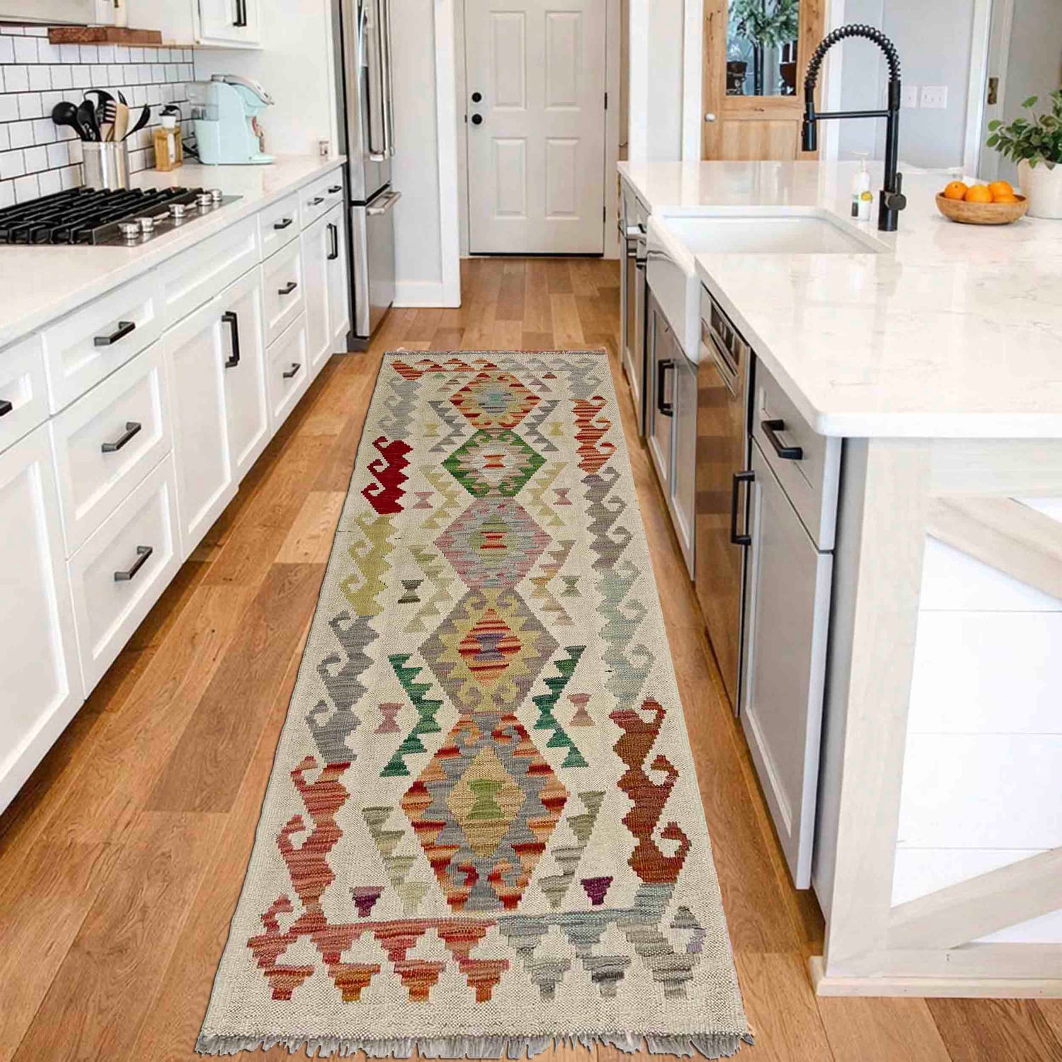 Vegetable Kilim Runner 2' 0" x 5' 9" (ft)- No. Y39148