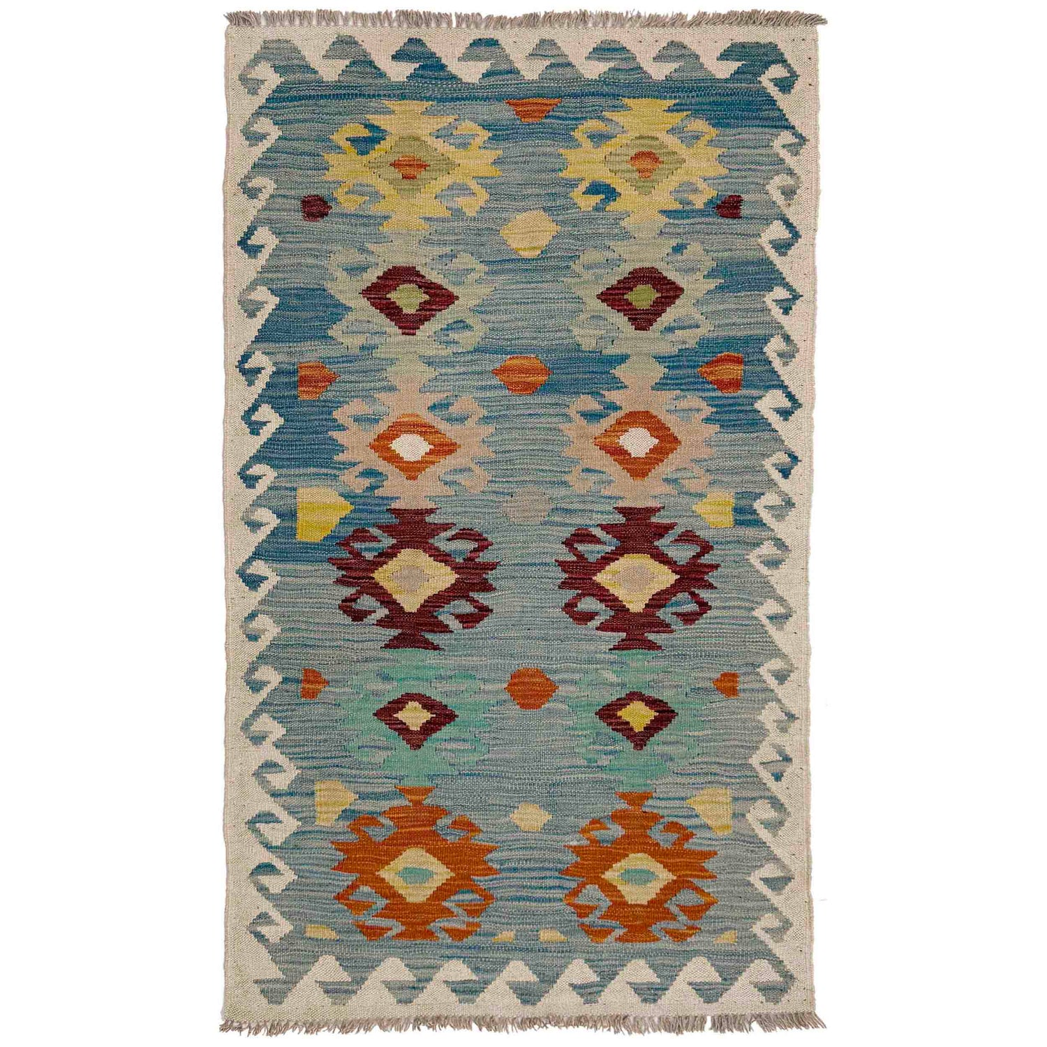 Handmade Vegetable Kilim 2' 7" x 4' 9" (ft) - No. Y39160