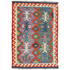 Handmade Vegetable Kelim 3' 2" x 4' 11" (ft) - No. Y39167