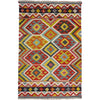 Handmade Vegetable Kilim 3' 4" x 4' 11" (ft) - No. Y39171