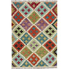 Handmade Vegetable Kelim 3' 4" x 4' 11" (ft) - No. Y39172