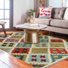 Handmade Vegetable Kelim 3' 4" x 4' 11" (ft) - No. Y39172