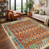 Handmade Vegetable Kilim 4' 6" x 6' 7" (ft) - No. Y39180