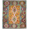 Handmade Vegetable Kelim 6' 2" x 7' 11" (ft) - No. Y39194
