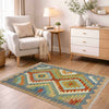 Handmade Vegetable Kelim 2' 7" x 3' 11" (ft) - No. Y39196