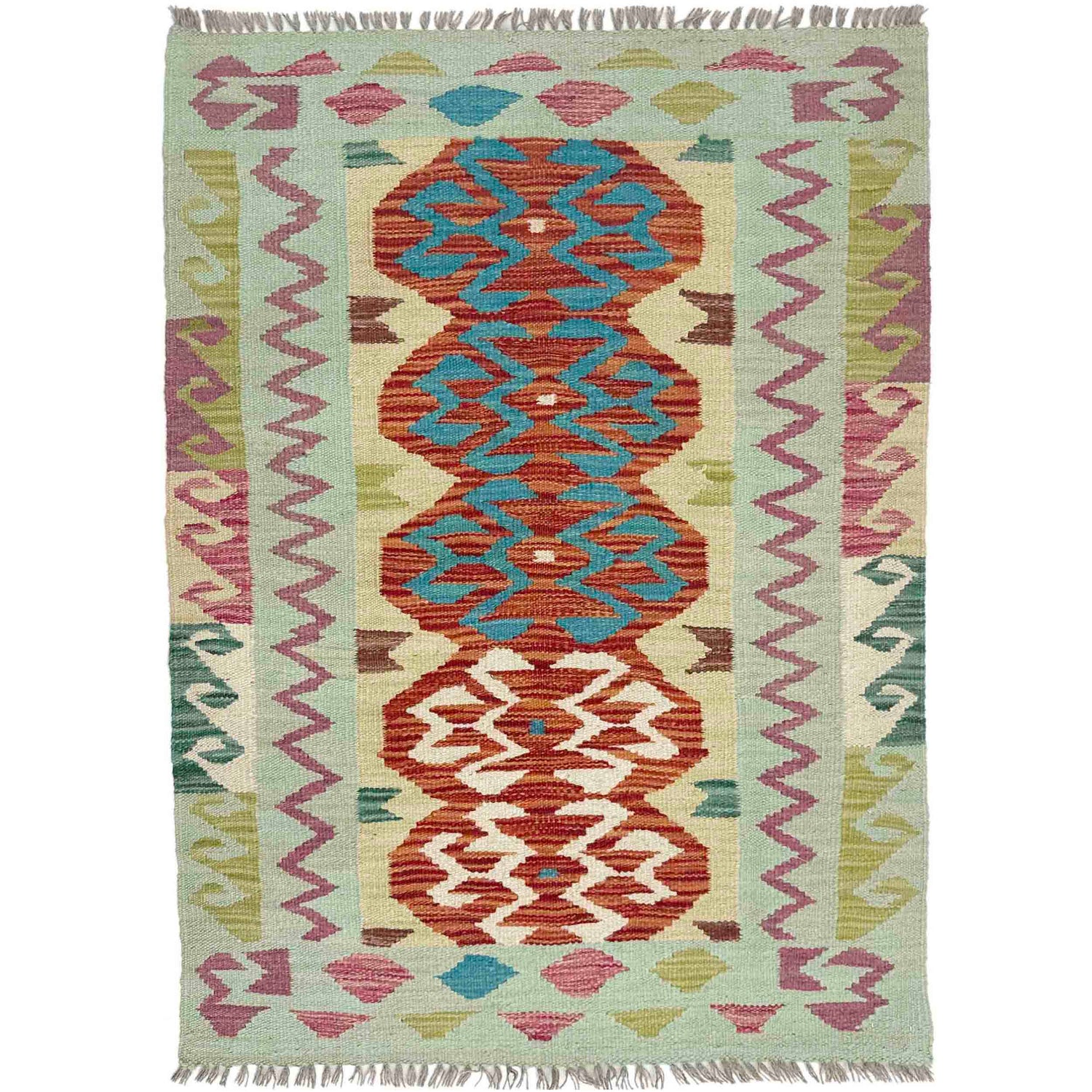 Handmade Vegetable Kilim 2' 7" x 4' 0" (ft) - No. Y39201
