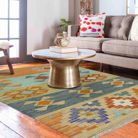 Handmade Vegetable Kilim 2' 7" x 3' 11" (ft) - No. Y39203