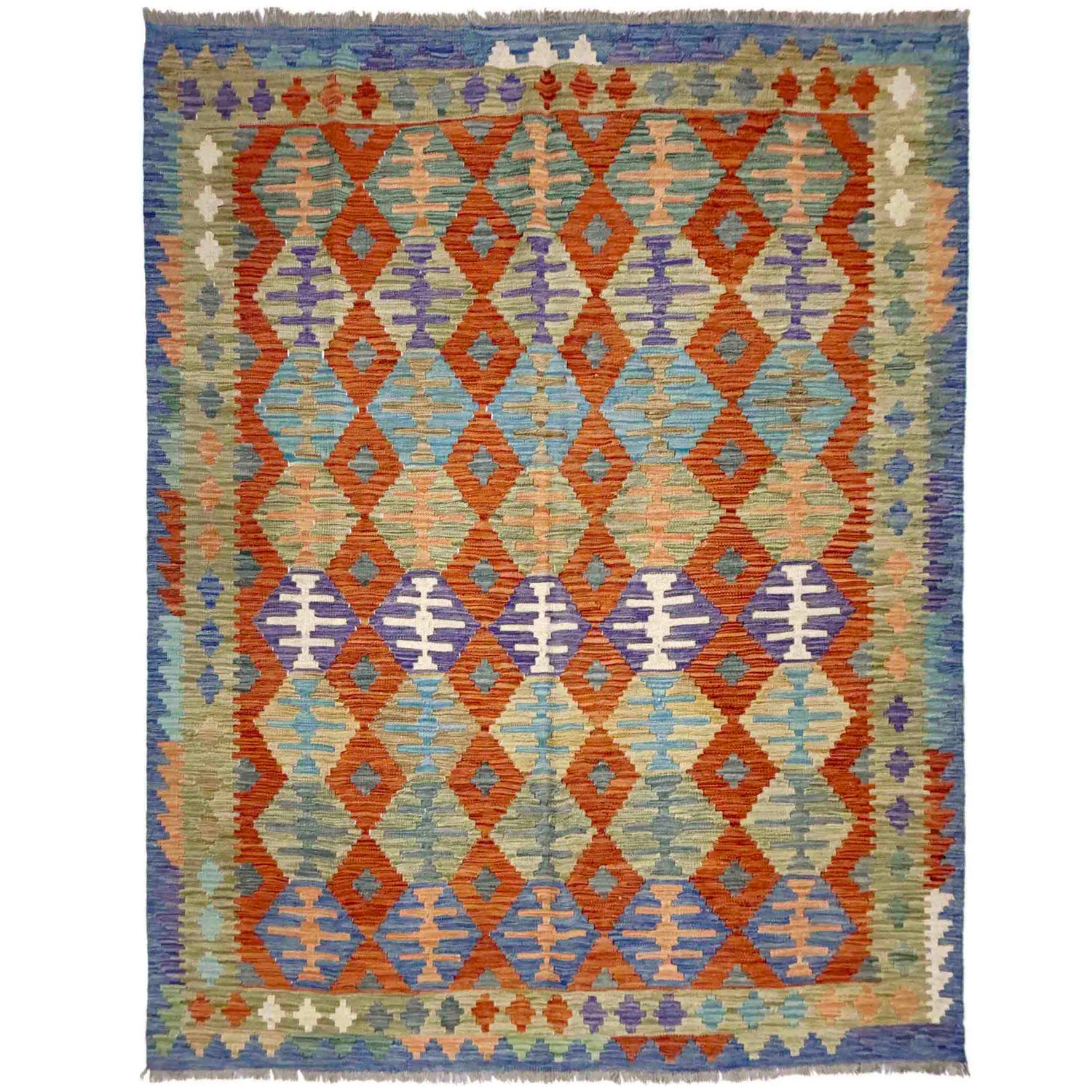 Handmade Vegetable Kilim 5' 10" x 7' 6" (ft) - No. Y39219