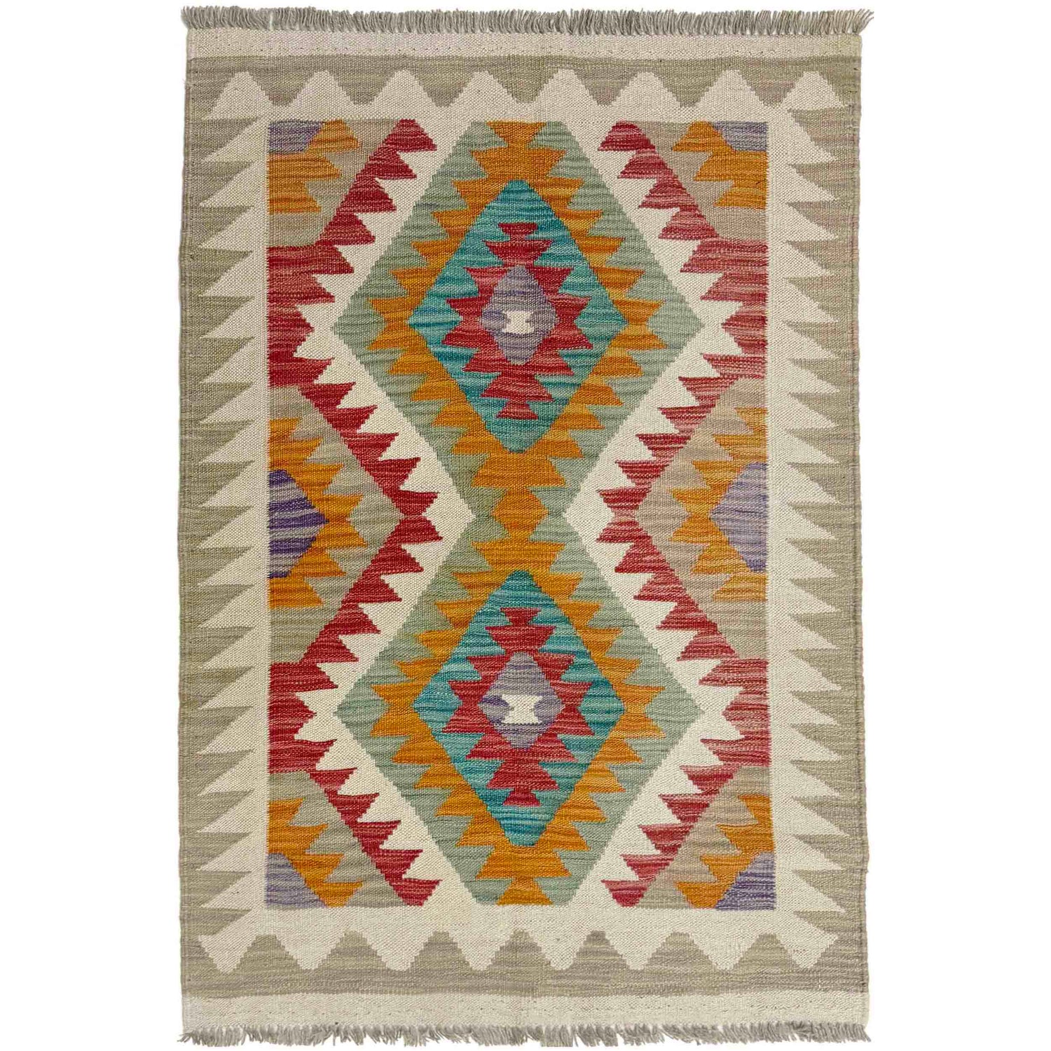 Handmade Vegetable Kelim 2' 9" x 4' 0" (ft) - No. Y39229