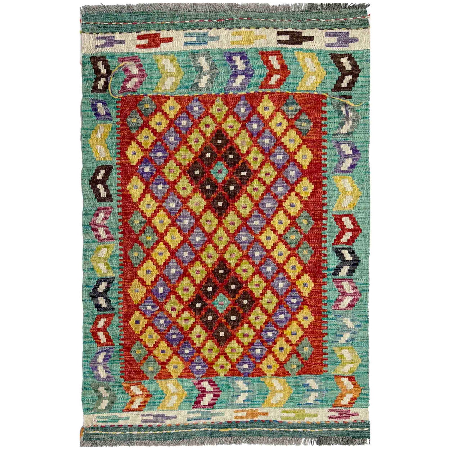 Handmade Vegetable Kelim 2' 7" x 4' 0" (ft) - No. Y39231