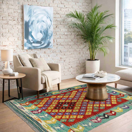 Handmade Vegetable Kelim 2' 7" x 4' 0" (ft) - No. Y39231