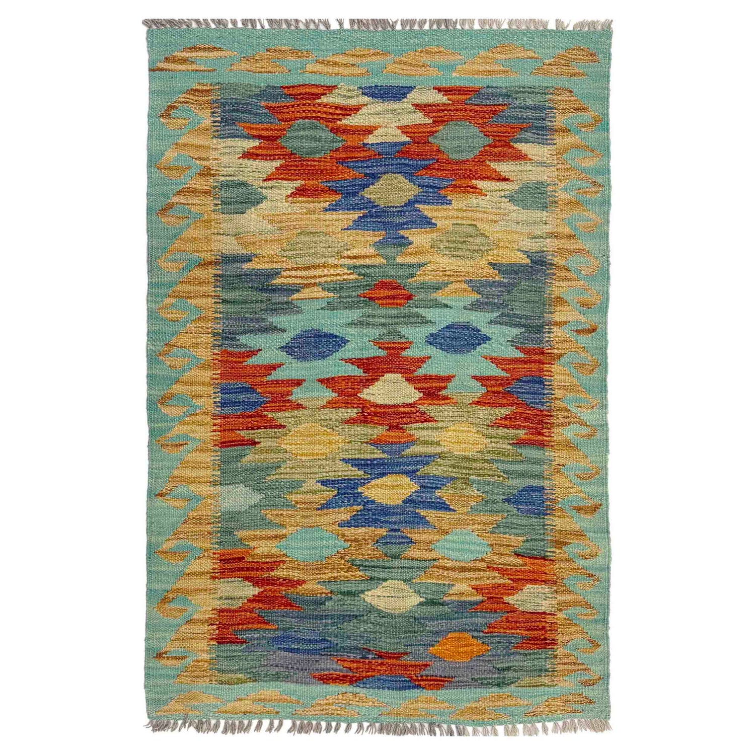Handmade Vegetable Kilim 2' 7" x 4' 1" (ft) - No. Y39236