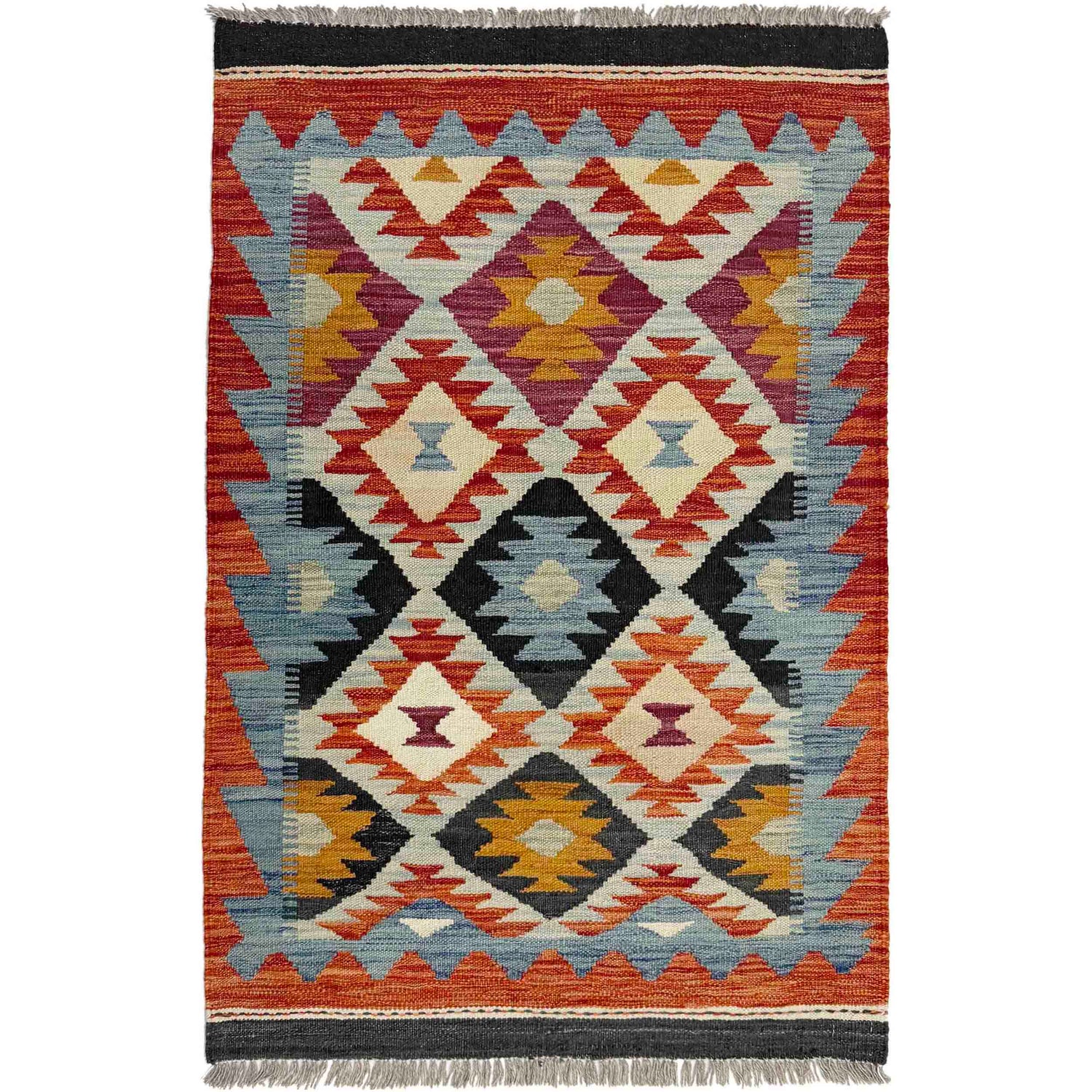 Handmade Vegetable Kelim 2' 8" x 4' 2" (ft) - No. Y39237