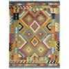 Handmade Vegetable Kelim 4' 11" x 6' 9" (ft) - No. Y39244