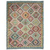 Handmade Vegetable Kilim 4' 11" x 6' 7" (ft) - No. Y39245