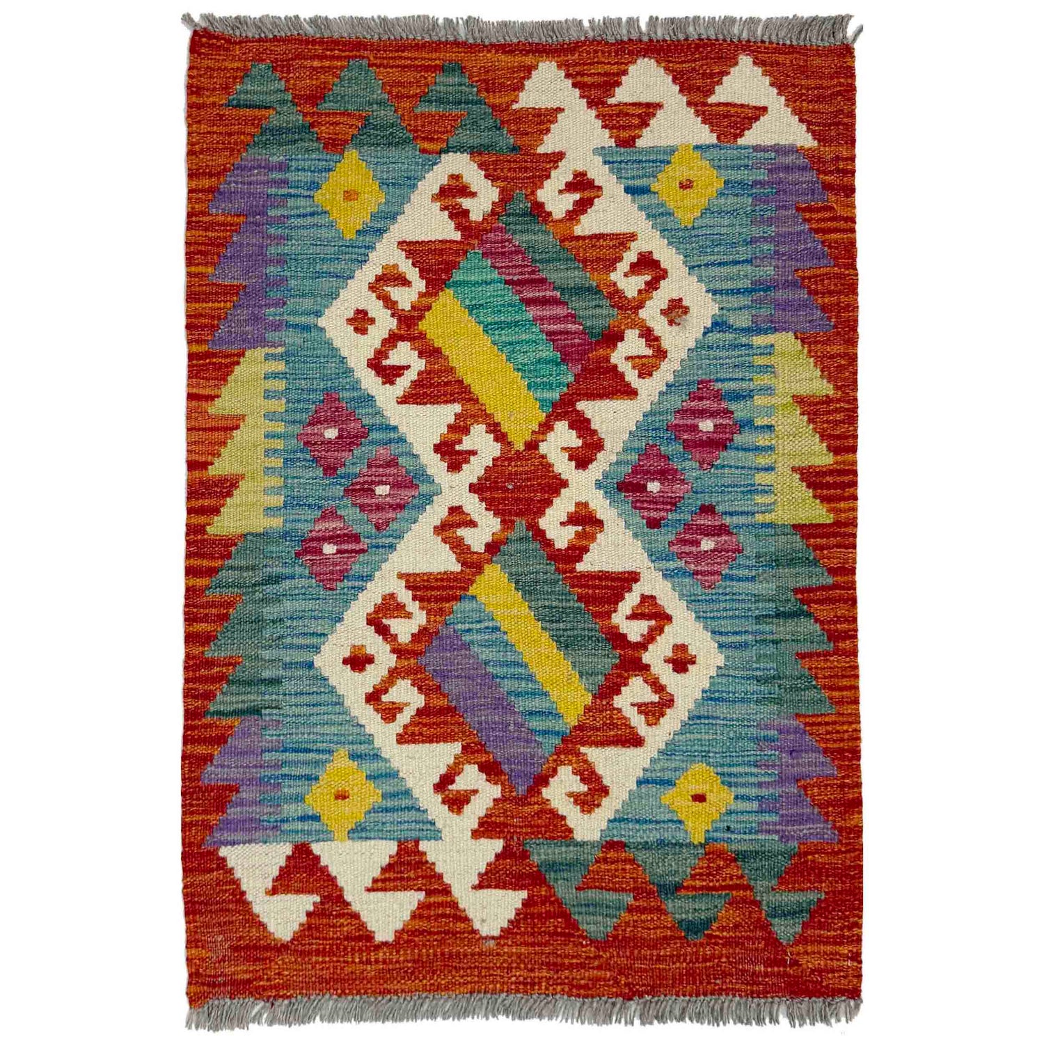 Handmade Vegetable Kelim 2' 0" x 2' 9" (ft) - No. Y39263