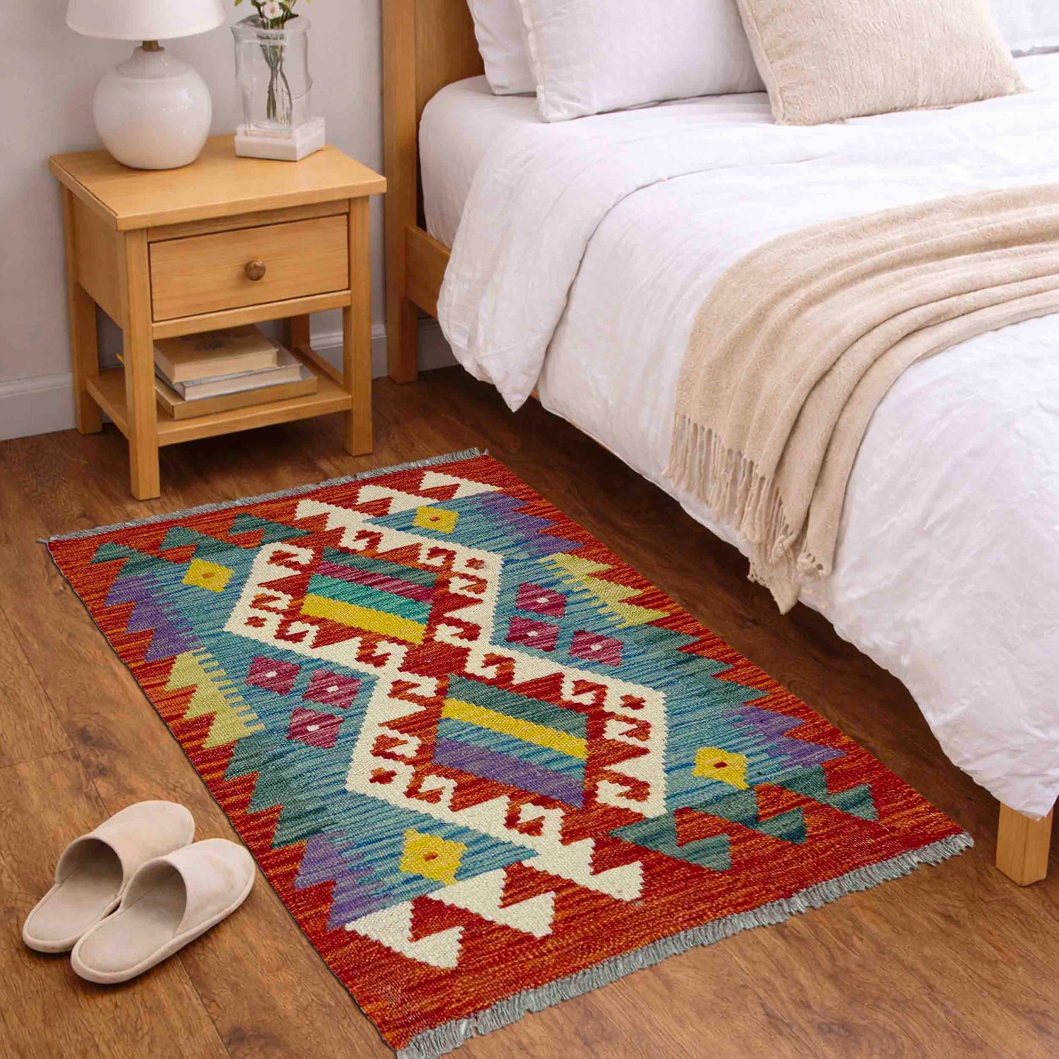 Handmade Vegetable Kelim 2' 0" x 2' 9" (ft) - No. Y39263