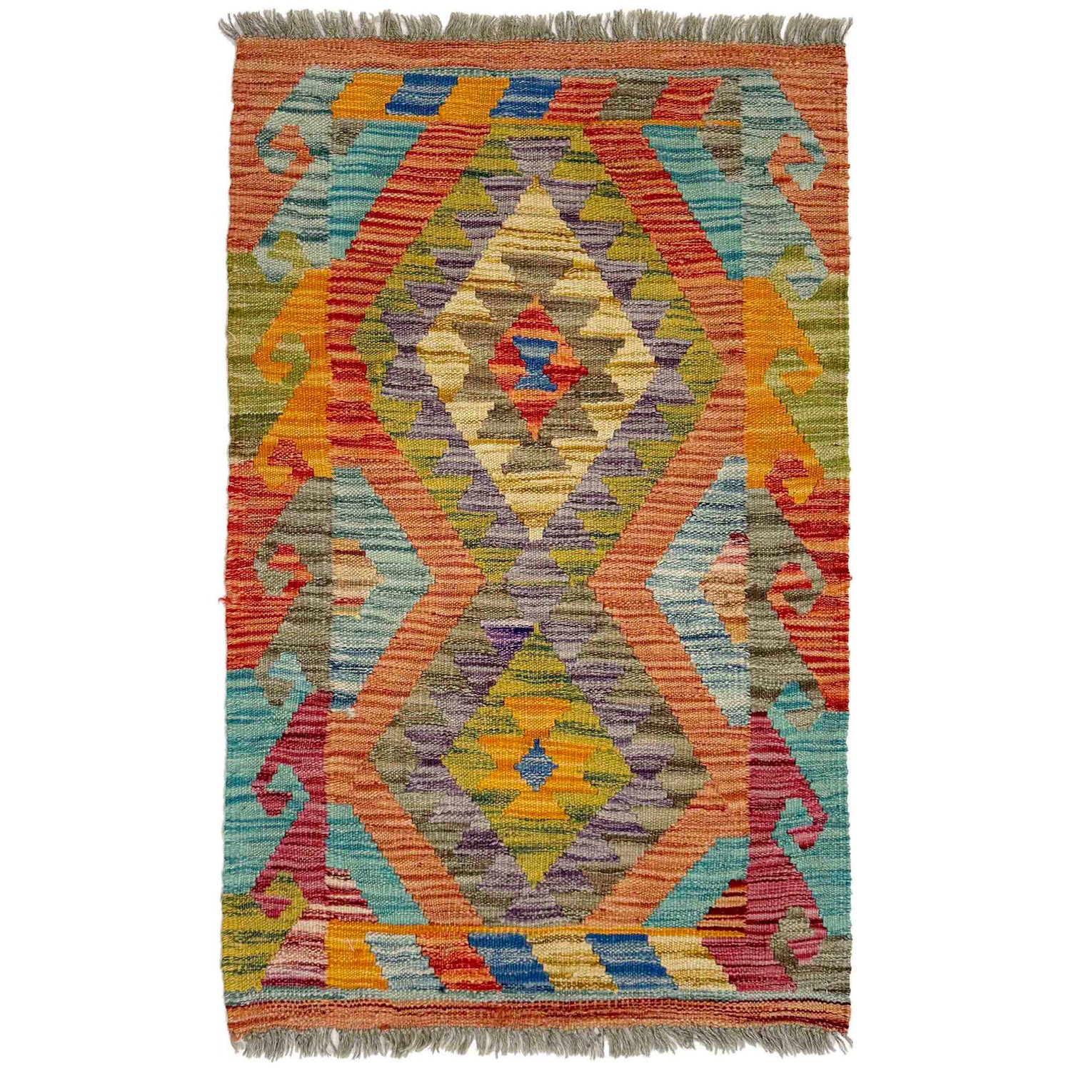 Handmade Vegetable Kelim 2' 2" x 3' 4" (ft) - No. Y39267