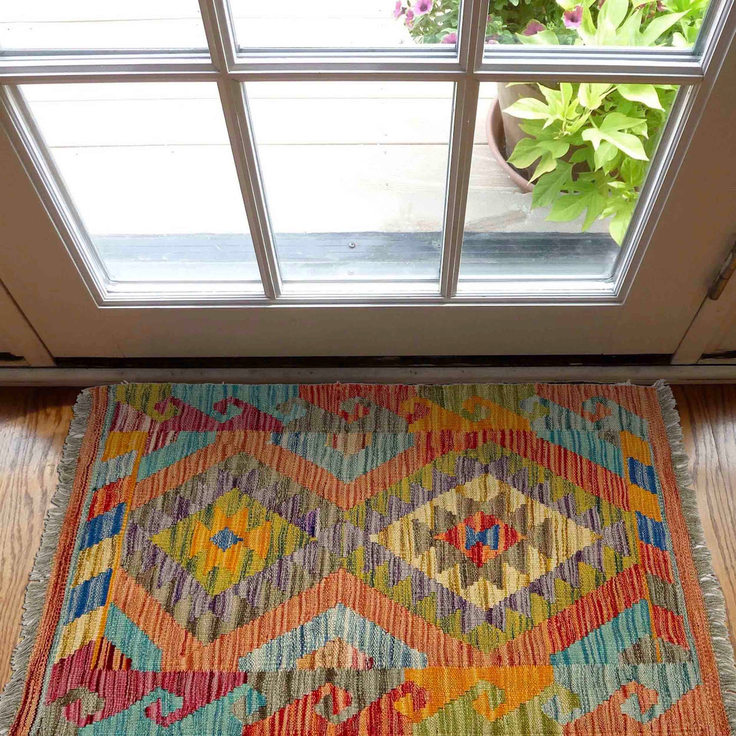 Handmade Vegetable Kelim 2' 2" x 3' 4" (ft) - No. Y39267
