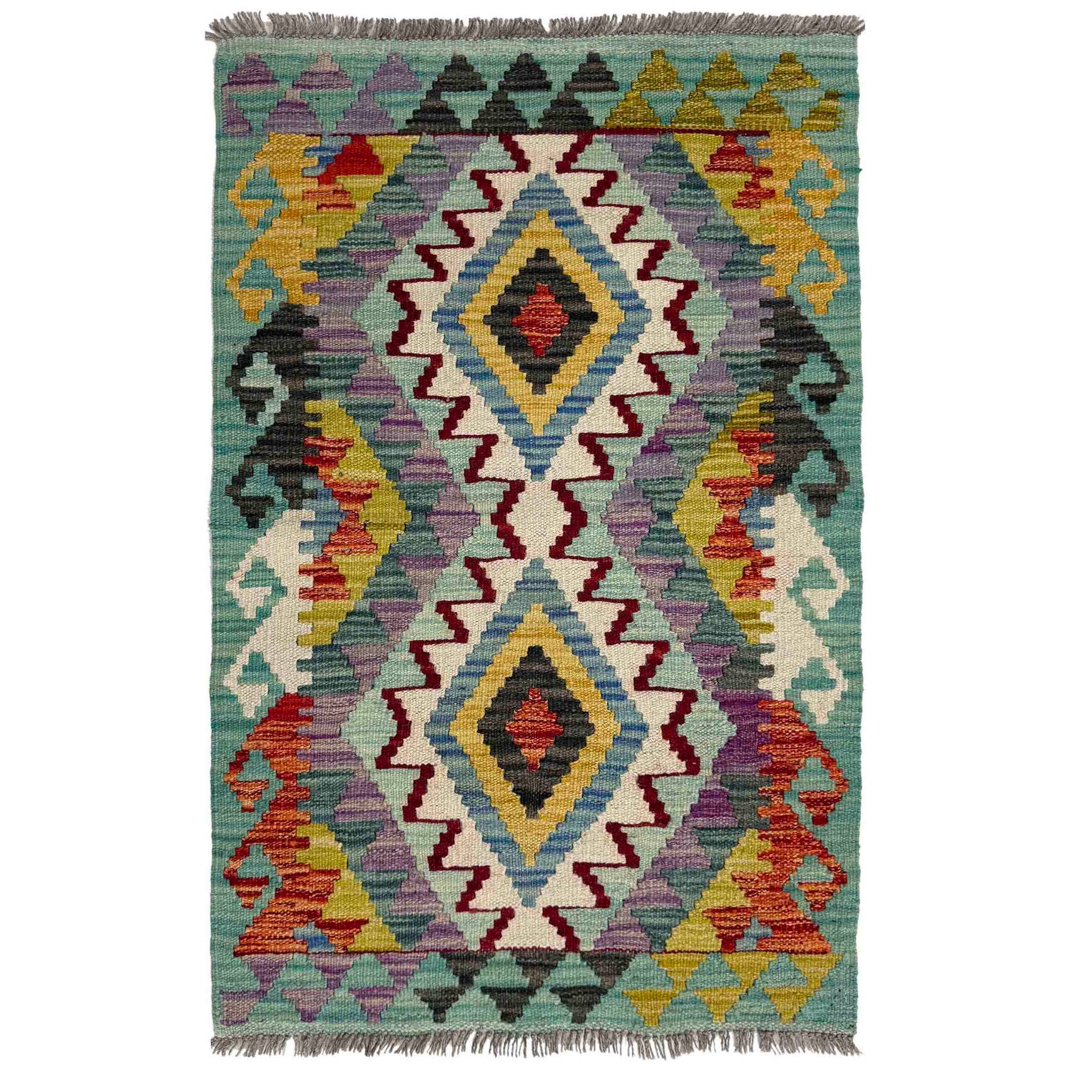 Handmade Vegetable Kelim 2' 0" x 3' 3" (ft) - No. Y39270