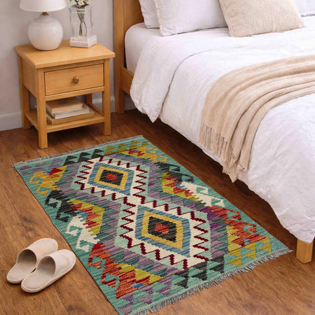 Handmade Vegetable Kelim 2' 0" x 3' 3" (ft) - No. Y39270