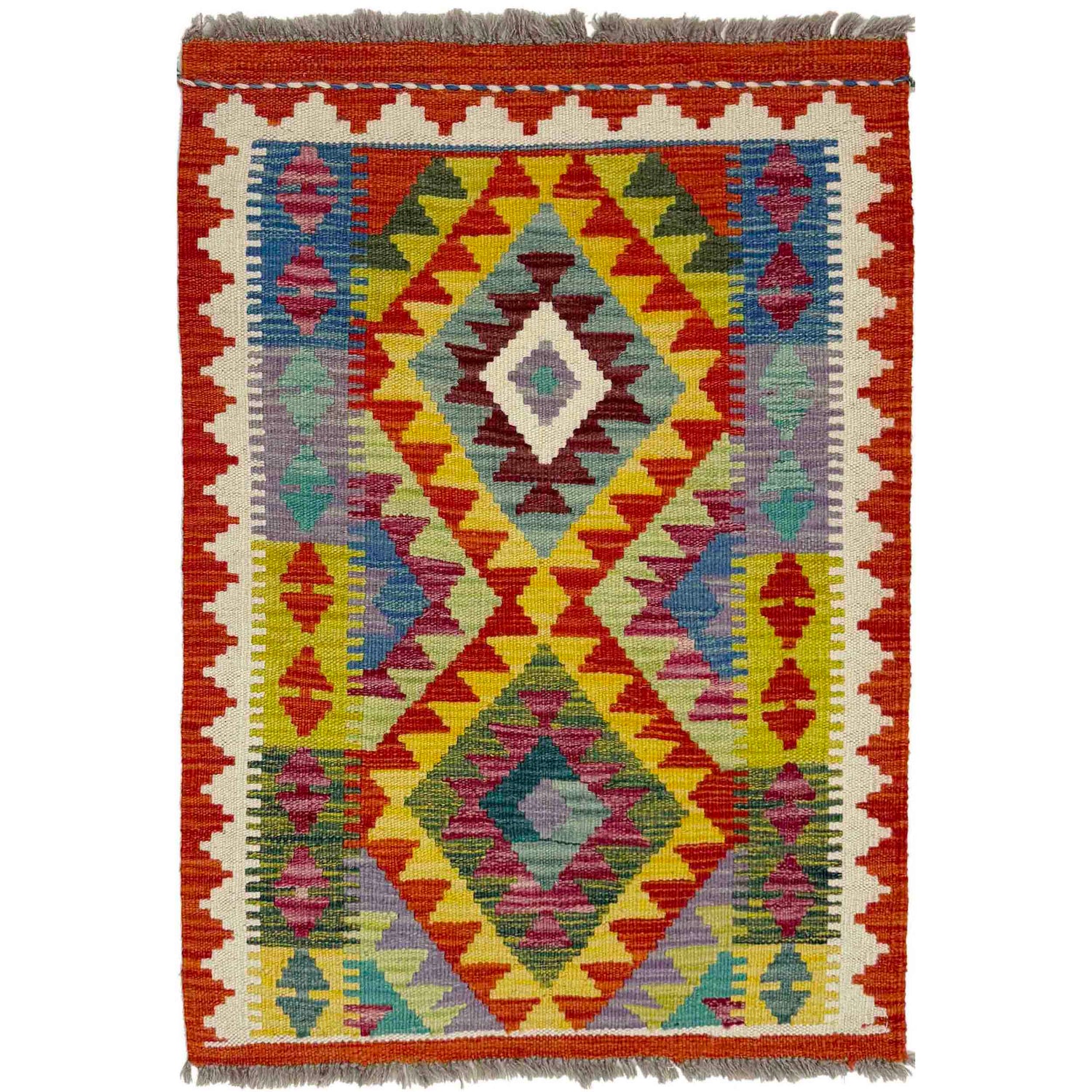Handmade Vegetable Kilim 2' 2" x 3' 0" (ft) - No. Y39273