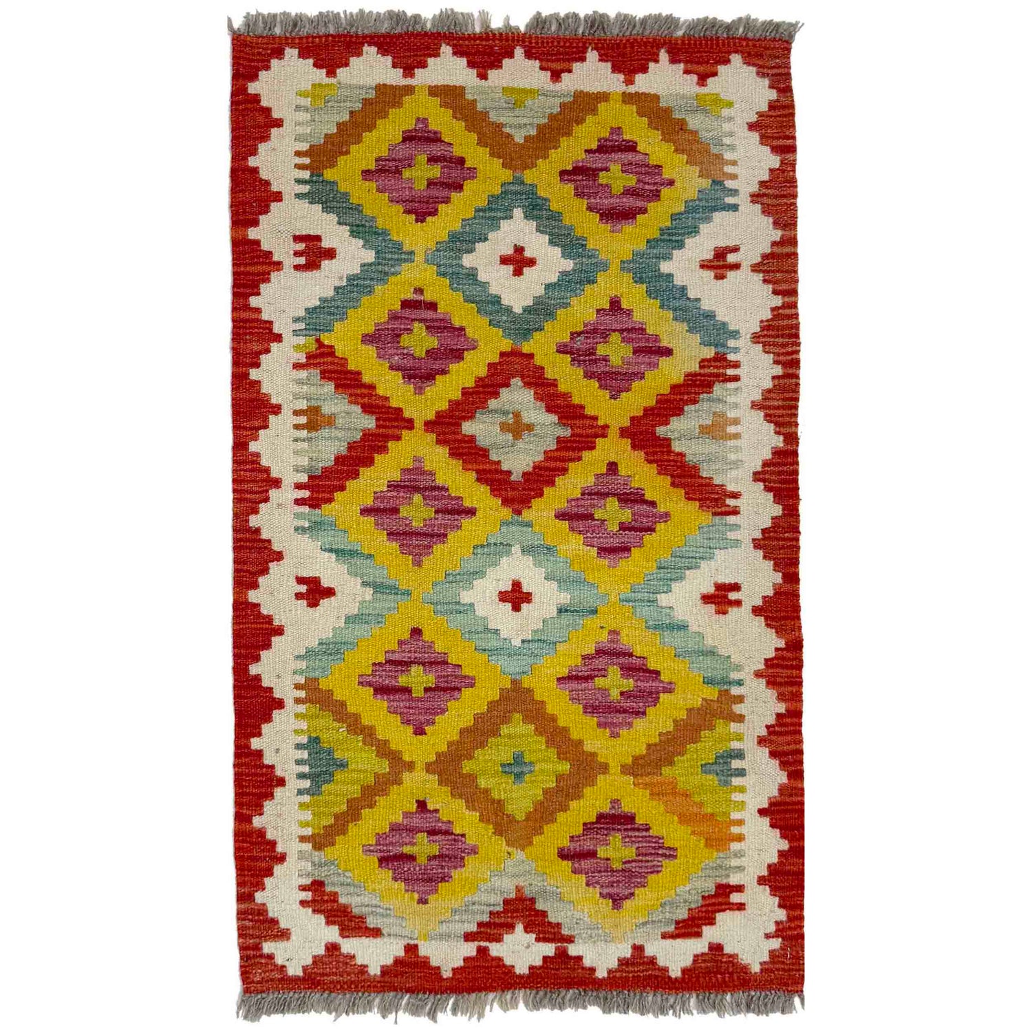 Handmade Vegetable Kelim 2' 0" x 3' 5" (ft) - No. Y39280