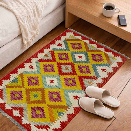 Handmade Vegetable Kelim 2' 0" x 3' 5" (ft) - No. Y39280