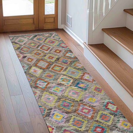 Vegetable Kilim Runner 2' 1" x 5' 10" (ft)- No. Y39284