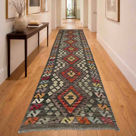 Vegetable Kilim Runner 2' 7" x 9' 9" (ft) - No. Y39285
