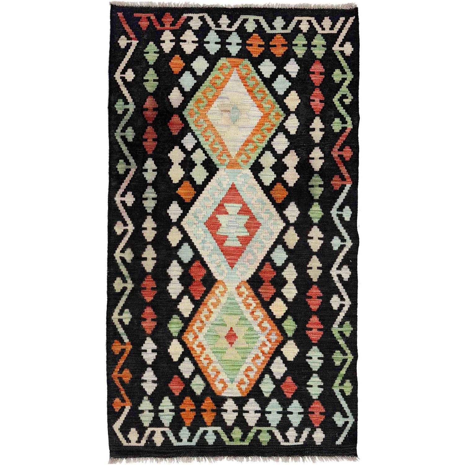 Handmade Vegetable Kilim 2' 9" x 5' 0" (ft) - No. Y39286
