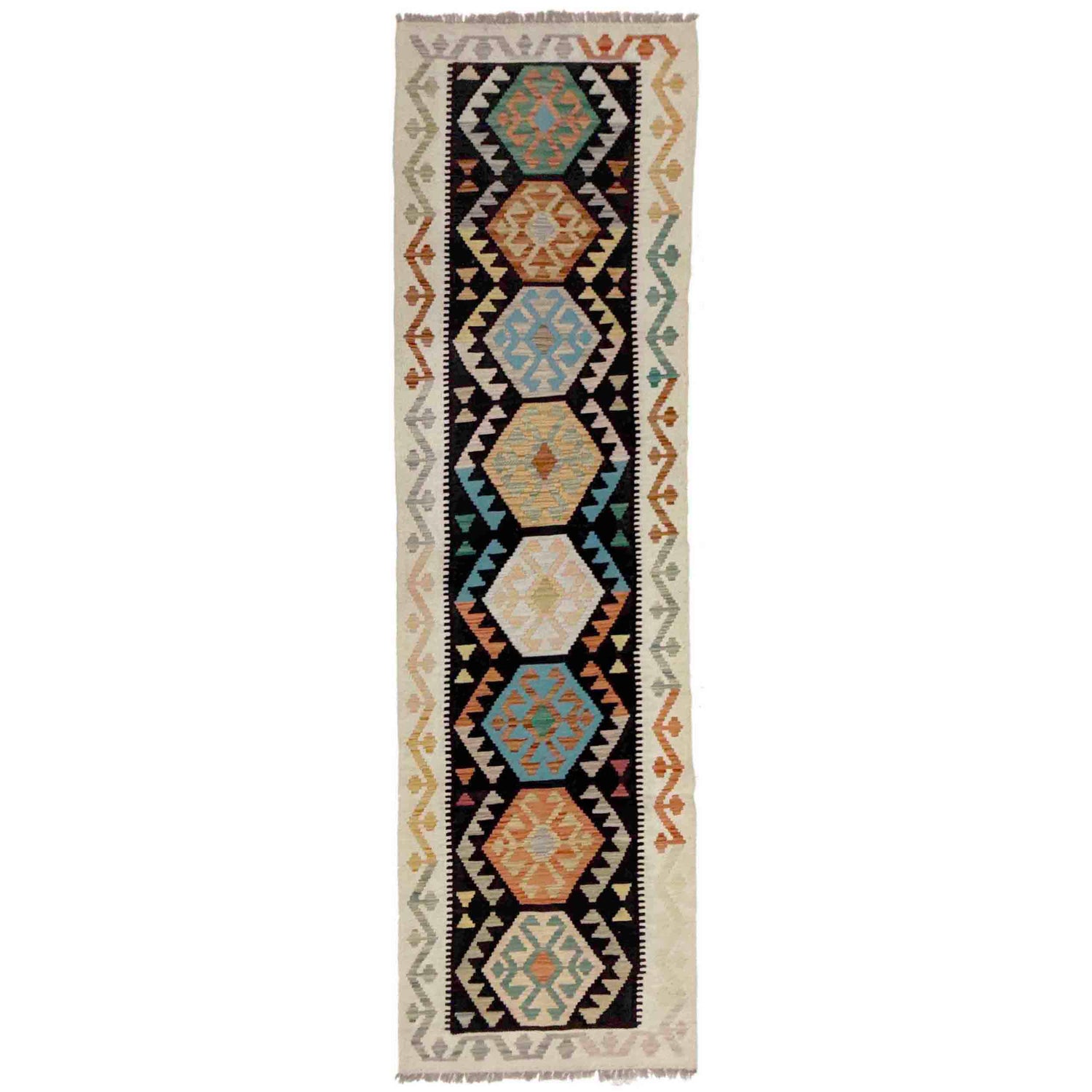 Vegetable Kilim Runner 2' 7" x 9' 10" (ft) - No. Y39289