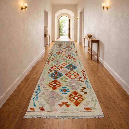 Vegetable Kelim Runner 2' 8" x 9' 6" (ft) - No. Y39291