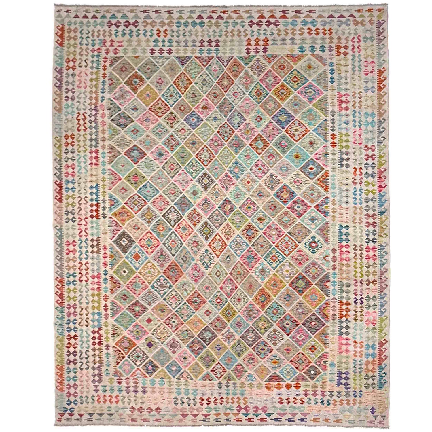 Handmade Vegetable Kelim 10' 7" x 13' 0" (ft) - No. Y39299