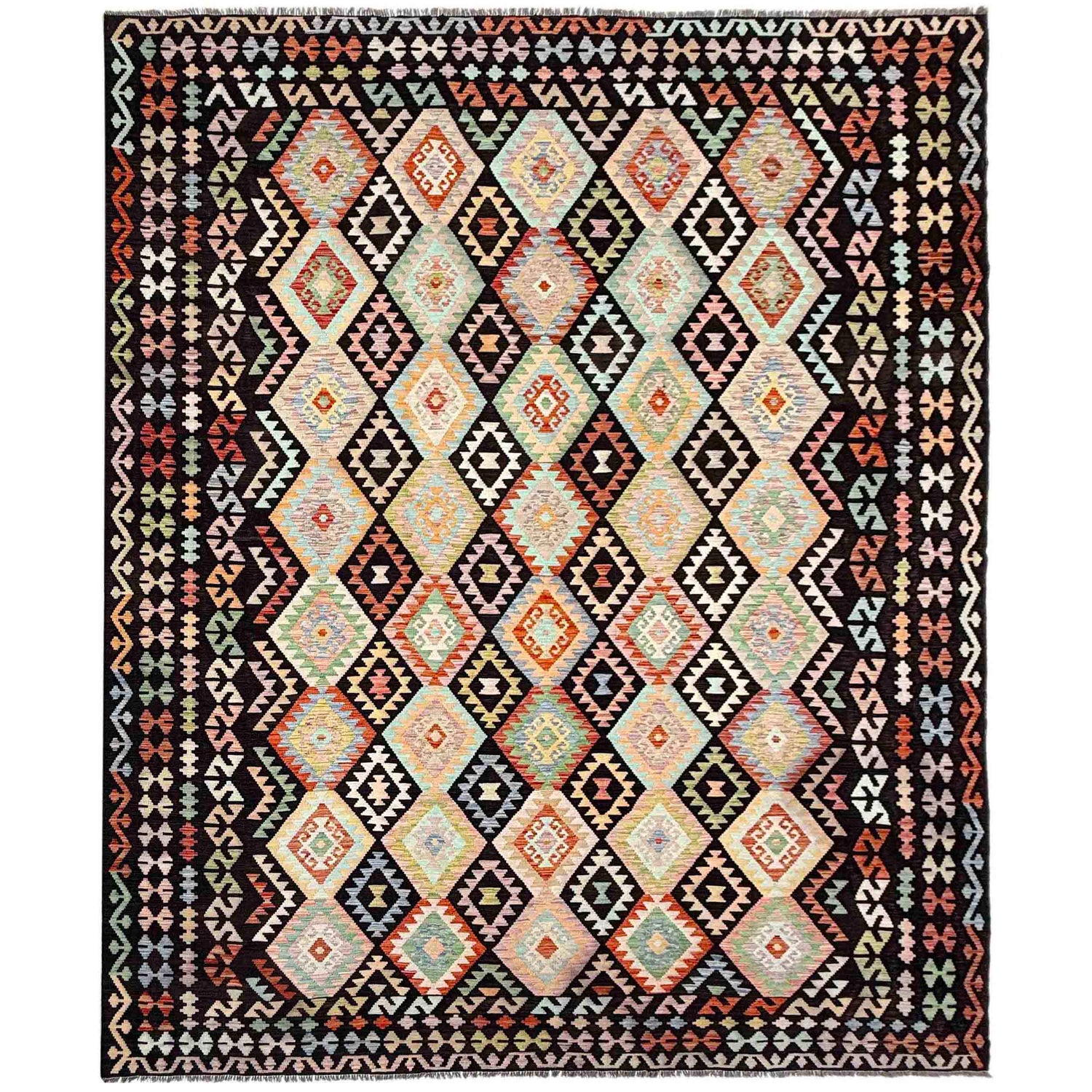Handmade Vegetable Kilim 10' 0" x 12' 10" (ft) - No. Y39300