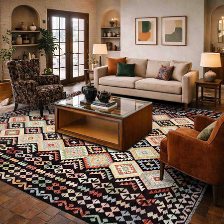 Handmade Vegetable Kilim 10' 0" x 12' 10" (ft) - No. Y39300