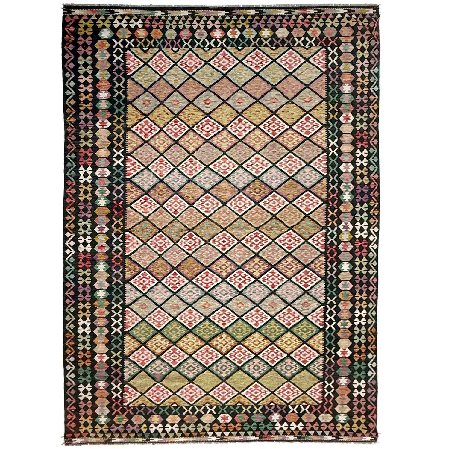 Handmade Vegetable Kilim 9' 9" x 16' 2" (ft) - No. Y39303